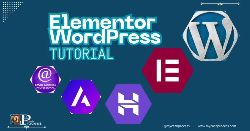 Elementor WordPress Tutorial for Beginners showing step-by-step Elementor page builder editing.
